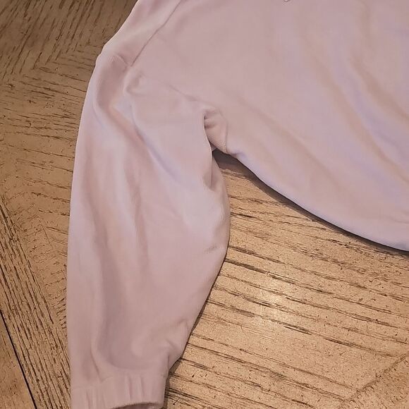 Adidas Velour Ribbed Lavender Sweatshirt Size 6 - Picture 2 of 12